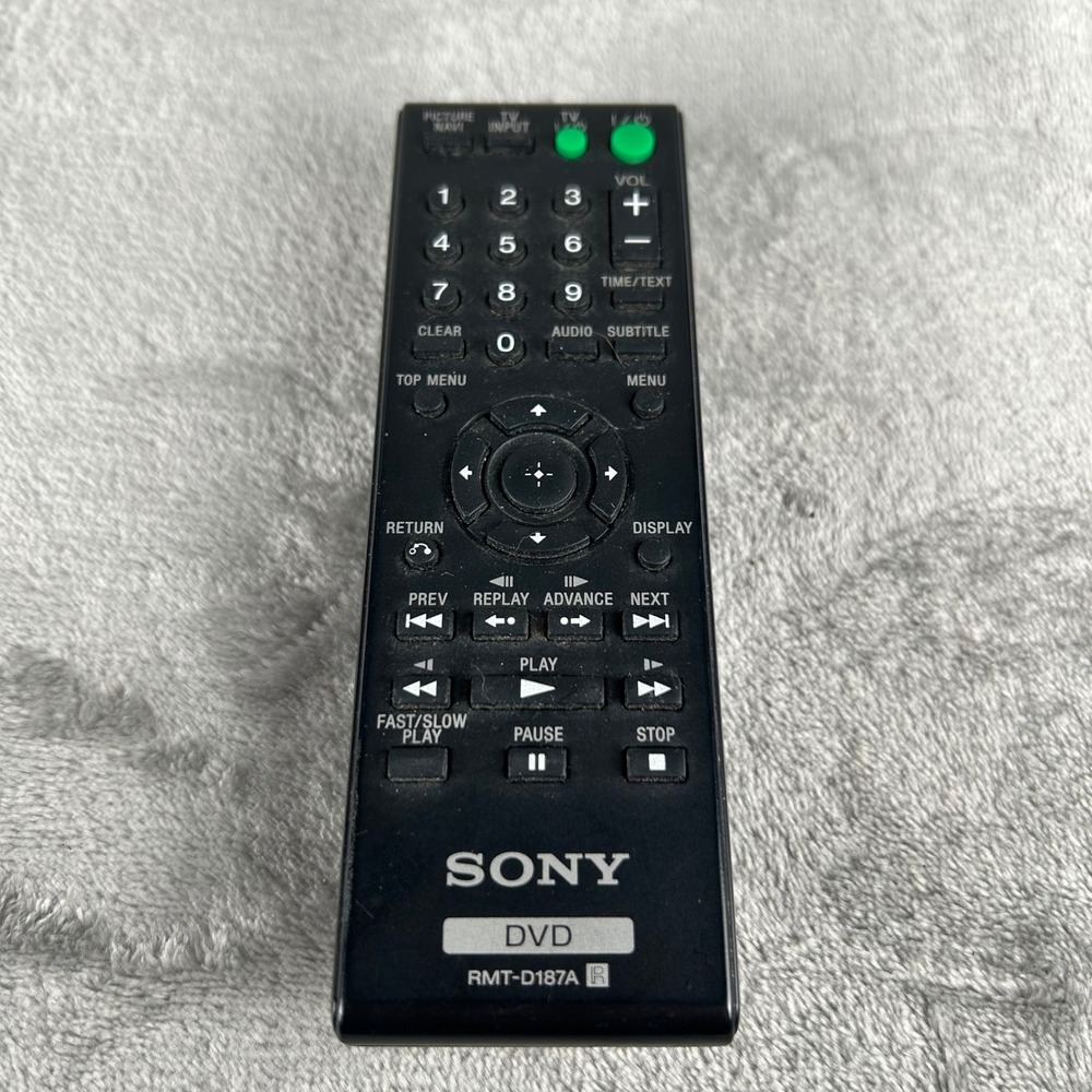 Sony RMT-D187A DVD Player Remote Control Black Replacement